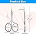 Diesisa Curved Cuticle Scissors - Professional Stainless Steel Beauty Scissors - Extra Fine Curved Blade - Super Slim Precise Pointed Tip Manicure Scissors - for Blades, Eyebrows, Eyelash, hair