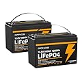 12V 100Ah LiFePO4 Battery Group 31 With Built-in 100A BMS, 1280Wh Lithium Battery with 15000 Deep Cycles, Prefect for Solar System, Rvs, Marine, Vans, Trailer, Backup
