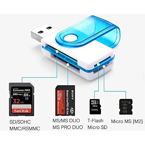 Leitor Usb Gravador Adaptador Cartão De Memória Sd Micro Sd