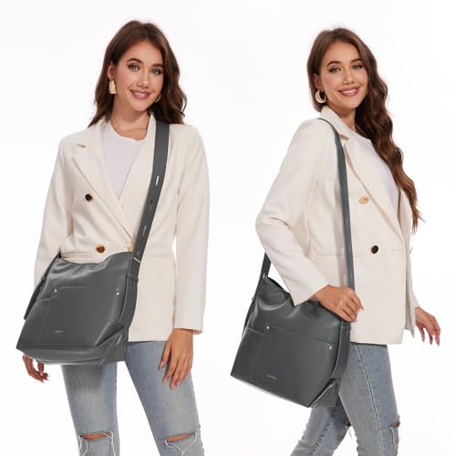 Image of Vulkitty Crossbody Bag Leather Hobo Crossbody Purse and Fashion Women Handbag Ladies New Chic Tote Shoulder Bags