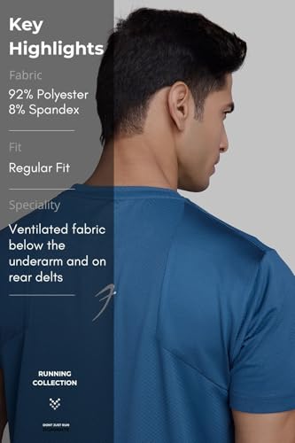 Image of FUAARK Sprint Running Tshirt Sports and Gym Slim Fit Men's T-Shirt