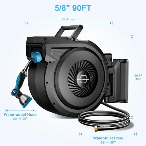 Polarcoforgeco G-HWHR001 Retractable Garden Hose Reel thumb #3