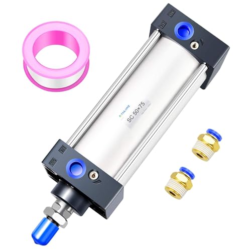 TAILONZ PNEUMATIC Druckluftzylinder SC 50 X 75 Bohrung: 50mm Hub: 75mm Geschraubte Kolbenstange Dual Action