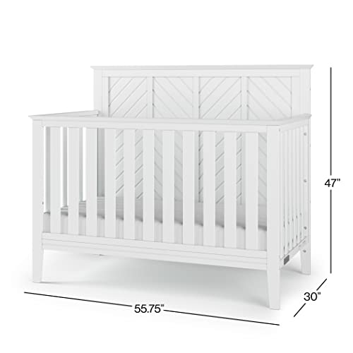 Child Craft Atwood 4-In-1 Convertible Baby Crib (Matte White) #TOP5