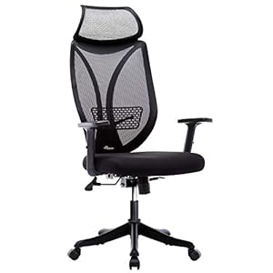 IntimaTe WM Heart Ergonomische bureaustoel, mesh bureaustoel met hoge rugleuning, verstelbare armleuningen en…