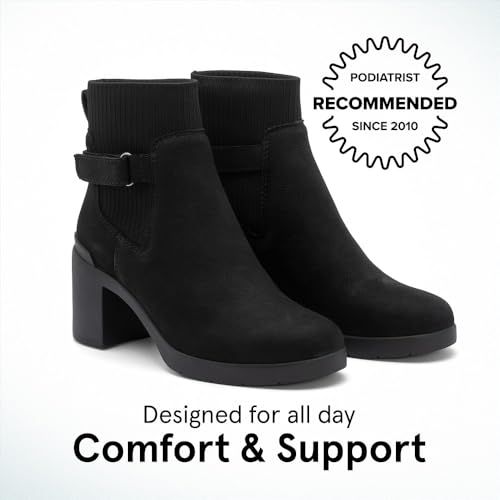 ABEO Metropolis Strap Booties for Women | Fall Boots for Women | Water Resistant Leather | Built-In Orthotic Insole2