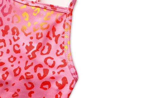 Image of iLover Girls Sparkle One Piece Swimsuits Crossback Swimwear Beach Bathing Suit with Adjustable Strap 4-10 Years