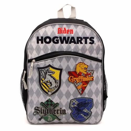Wizarding World Personalized Harry Potter Hogwarts Backpack Grey 16