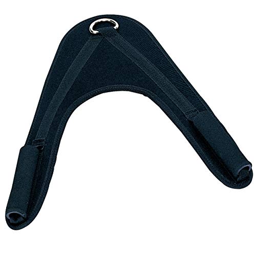Body-Solid ACH18 Ab Crunch Padded Harness, Cable Workout Equipment for Home Gym Workout to Support Your Abdominal Exercise & Core Strength, Black