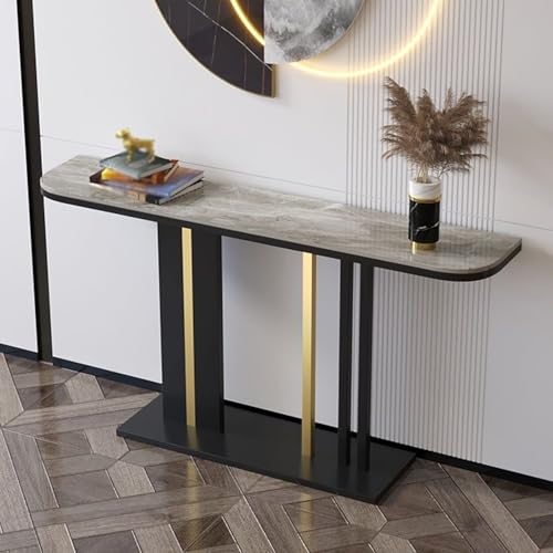 Mesa consola moderna para ordenar el vestíbulo y eliminar el desorden de casa