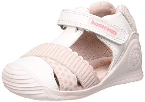Biomecanics 202129, Sandalias Niñas, Blanco (Blanco (Sauvage) Y Serraje) C, 21 EU