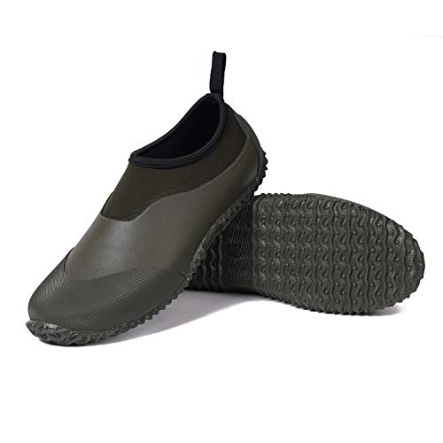 VEVOR Bottes En Caoutchouc Pour Hommes, Bottes De Pluie Impermeables, Chaussures De Travail Deexterieur Antiderapant, Bottes De Pont, Legeres Et Durables, Pour Fabrication, Agriculture, Taille 12 US