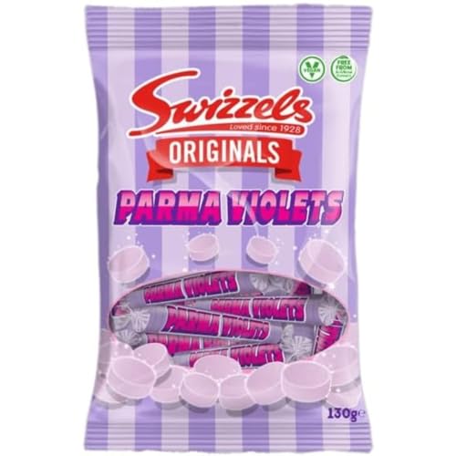 130G Swizzels Original Parma Violets - A Classic and Delicious Assortment of Candy Packaging may vary