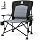 EVER ADVANCED Silla Plegable Oversized para Camping para Adultos con Soporte Lumbar Ajustable, Resistente con Bolsillos Laterales, Portátil