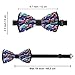WUXEKZO Men's Boys Pre-Tied Bow Tie for Party, Festivals, Graduation, Fashion Sea Puerto Rico Flag Creative Cravat Necktie