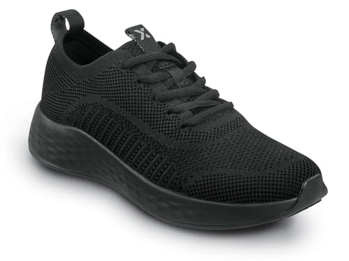 SR Max Haywood, Women's, Soft Toe, Max TRAX, Slip Resistant, Low Athletic, Work Shoe (9.0 M) Black