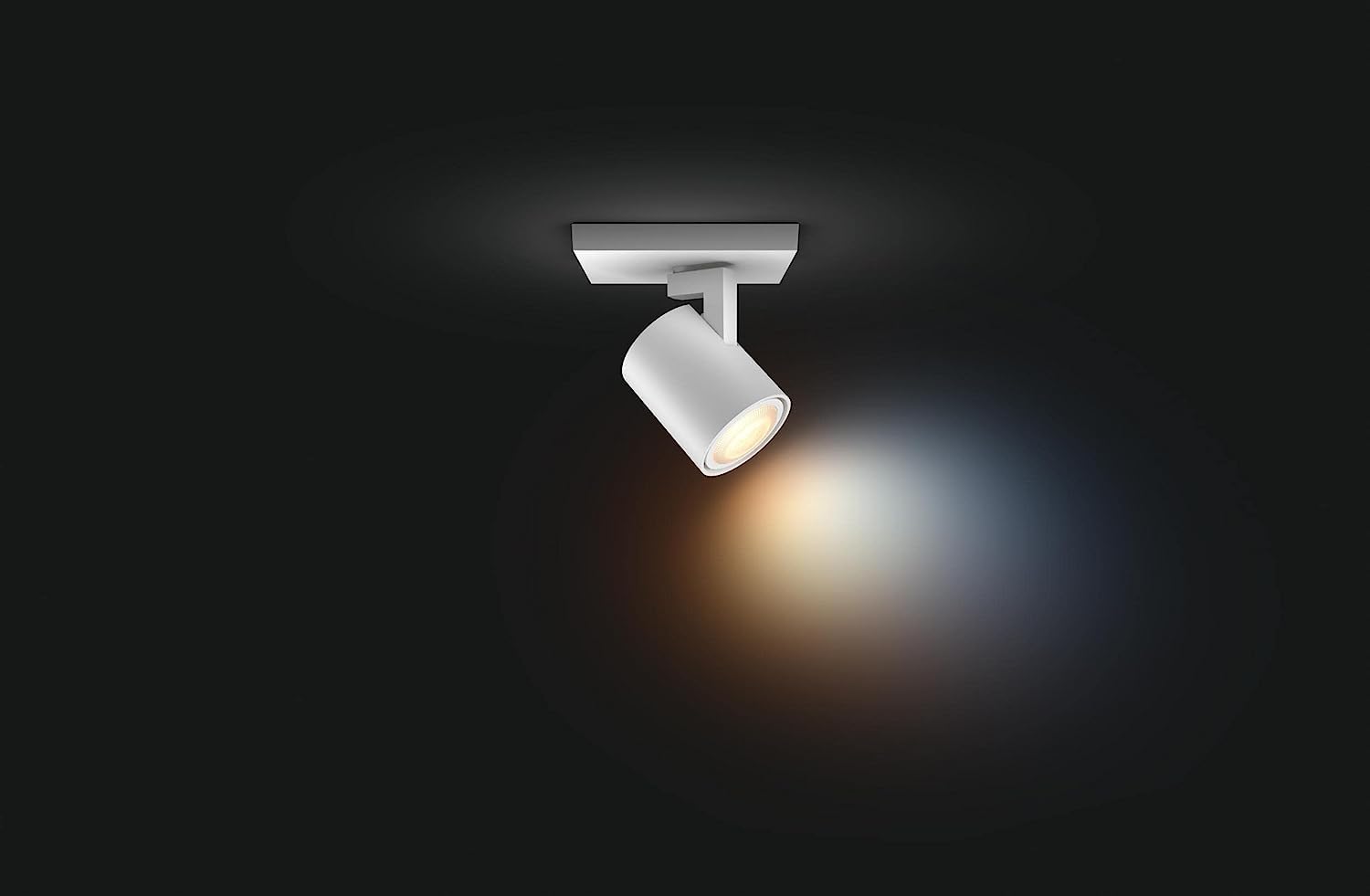 Philips Hue – Lámpara inteligente, Hue Runner, Foco Extensible LED Inteligente, Luz Blanca Cálida a Fría, Compatible con Alexa y Google Home, Color Blanco