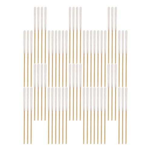 MAGICLULU 360 Hisopos de Algodón Largos para Maquillaje Palito de Bambú 76 CM Aplicadores de Precisión para Salón de Belleza y Limpieza Facial Hisopos Desmaquillantes Suaves para Uso