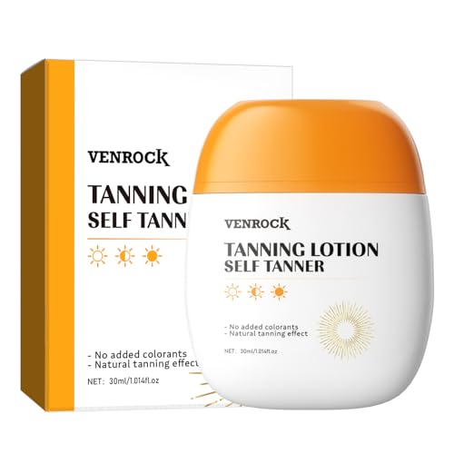 Image of Venrock Self Tanner Tanning Lotion - Natural DHA Formula, No Added Colorants - Travel - Friendly 30ml (1.01fl.oz) - Sunless Tanning Moisturizer for Fair to Medium Skin Tones (1 pack, 30ml)