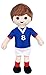playbyplay PLAYMOBIL - Peluche Exclusive Joueur de Foot France - 30 Cm