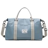 [MORGEN SKY] ボストンバッグ スポーツバッグ 修学旅行 キャリーバッグ トートバッグ旅行カバン フルバッグ ジムバック 出張 乾湿分離 防水 3way 職人 軽量 撥水 ショルダーベルト付 カジュアル 旅行 メンズ レディース B903 (ブルー)