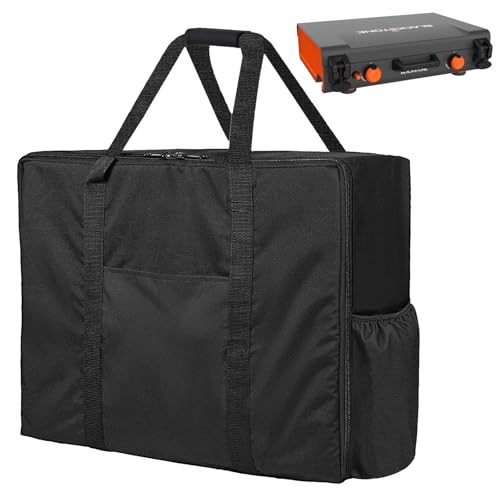 MACOVO Griddle Carry Bag for Blackstone 2363 2250 2246 2364 Adventure Ready 14 Propane Camping Griddle with Side Burner Storage Bag with Handles & Side Pockets Portable Carrying Case