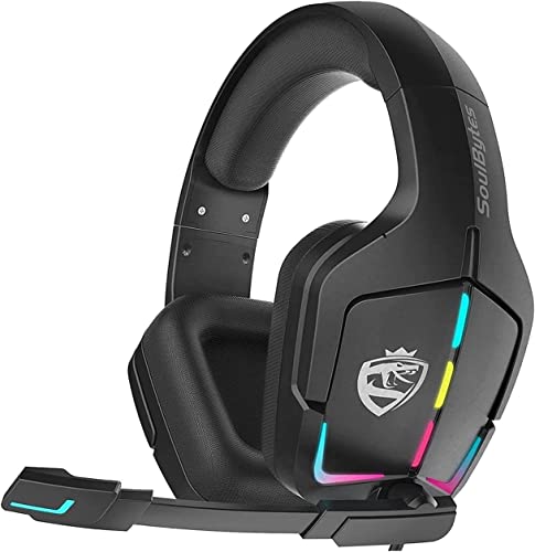 SilteD RajoNN Auriculares para Juegos PS4 Auriculares Xbox One con Sonido Envolvente 7.1, micrófono con cancelación de Ruido y luz LED, Compatible con Xbox One, PS3, PS4, PS5, PC