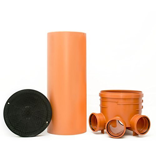 KG Schacht DN 400 - Komplett SET DN 400 - KG Rohr - Kanal Entwässerung - Deckel Cover