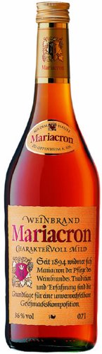 Mariacron Weinbrand 36% 0,35l Flasche Cover