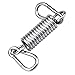 Vegena Hängesessel Schwingfeder mit 2 Karabinerhaken, Schwingfeder Stahlfeder 360° Swivel Haken, Aufhängefeder Tragfähigkeit bis 250kg für Hammock Hängeliege Hängestühle