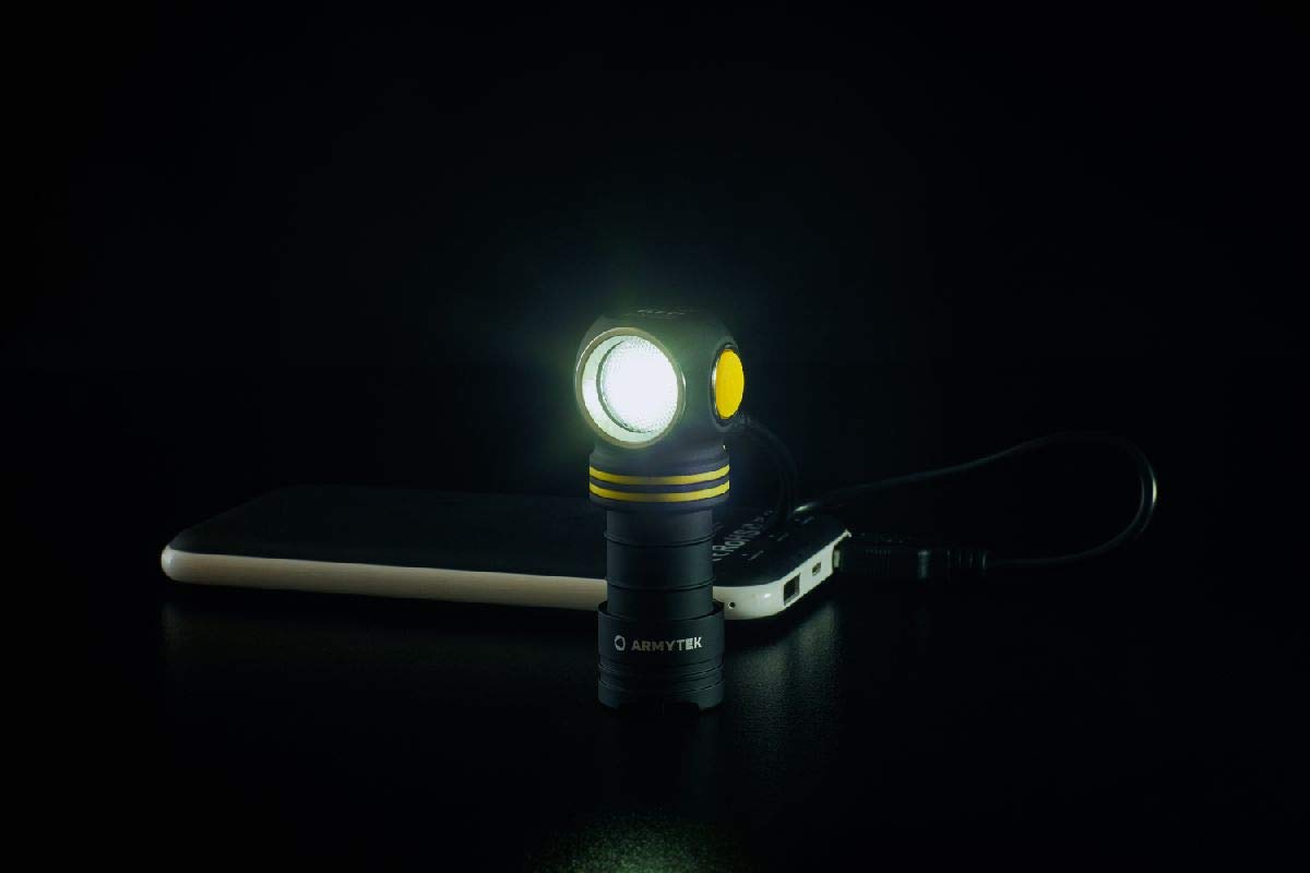 NEU, Armytek Stirnlampe Elf C1 v2 Warmweiß 930 Lumen LED-Lampe Micro USB Aufladbarer, Qualitativ Hochwertiger
