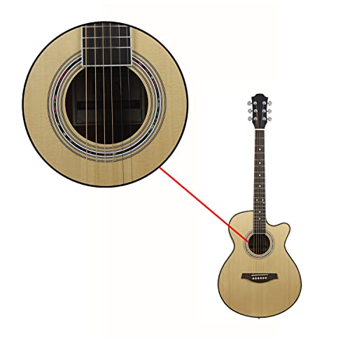 MEIeynt Épicéa Acoustic Acustica Guitar Cutaway pour Débutants Étudiants Enfants avec Kit Avancé Droitier, 40 Pouces… - Les Beatles, Paul McCartney, John Lennon, RIngo Starr, George Harrison MEIeynt Épicéa Acoustic Acustica Guitar Cutaway pour Débutants Étudiants Enfants avec Kit Avancé Droitier, 40 Pouces… – Image 6