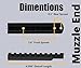 Gotical 4 Inches Over Length Scope Picatinny Rail Mount for Henry Big Boy Rifles, Aluminum Construction, #8-40 1/4 Screws and Wrench Included (Black)