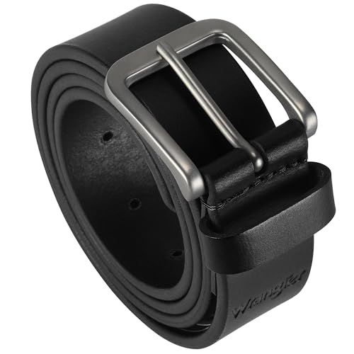 Wrangler Men’s Full Grain Genuine Leather 35 mm Casual Belt for Jeans