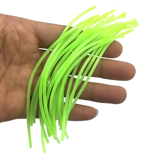 UAERSCH 200pcs Rubber Hose Fishing Balance Tube Anti Winding Noctilucent Super Bright Fishing Sea Fishing Connector Accessory (2#)