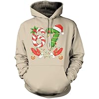 HotScamp Funny Christmas Hoodie for Kids, Teens and Adults – 67 Xmas Hands 6-7 Hooded Sweatshirt - Six Seven Slogan Festive Meme Xmas Hoody Christmas Jumper Camel Beige Age 7-8