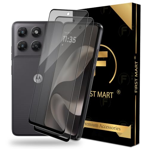 Image of FIRST MART Military-Grade Matte Anti-Glare Tempered Glass for Motorola G77 Power (6.59 Inch) With Installation Kit | Edge to Edge Coverage |Anti Glare, Bubble-Free [2 Pack]