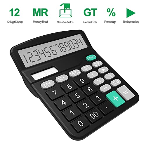 Helect Calculator, Standard Function Desktop Calculator (Black) #TOP4