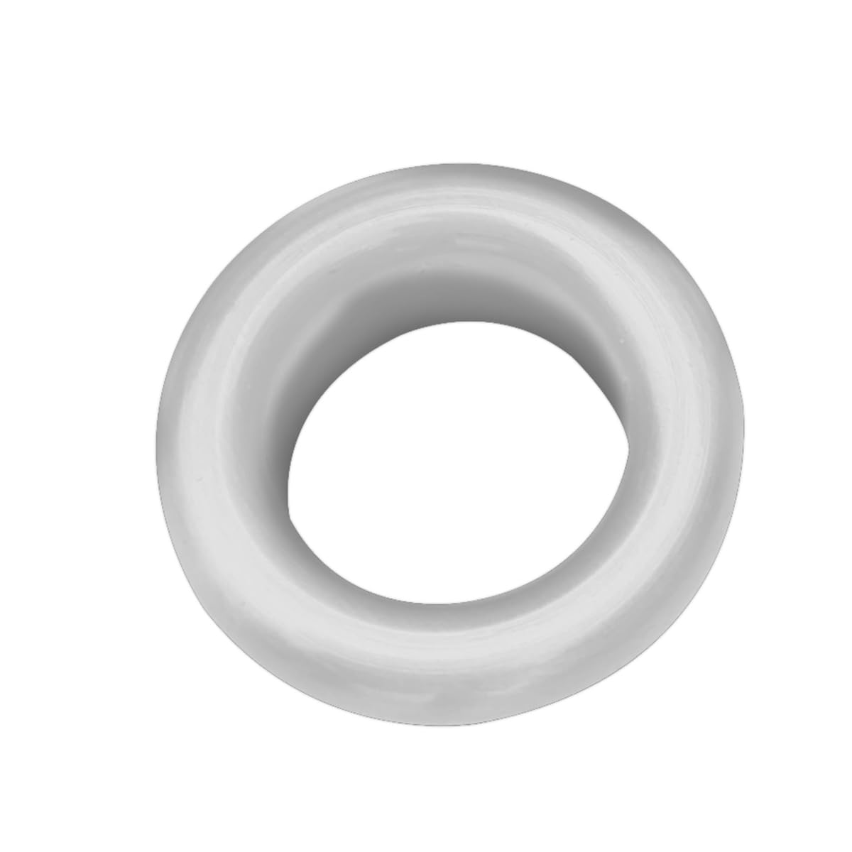Corso Bathrooms White Sink Overflow Ring | Basin Sink Hole Cover | | Round Overflow Cover | Basin Trim For Bathroom Sink Toilet Wash Basin ( Finish)