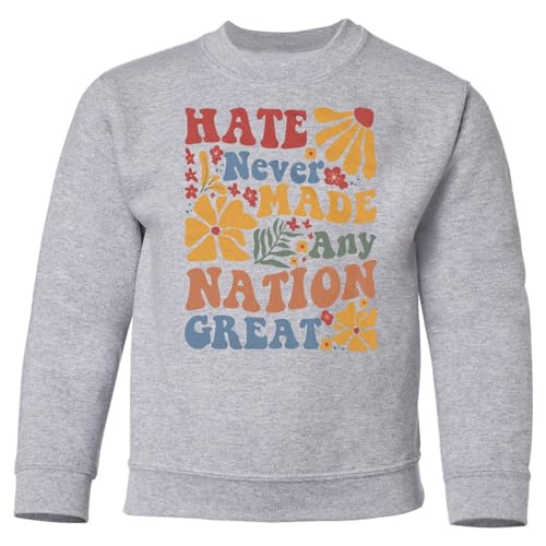 Hate Never Made Any Nation Great - Anti 47 Groovy Youth Crewneck Sweatshirt
