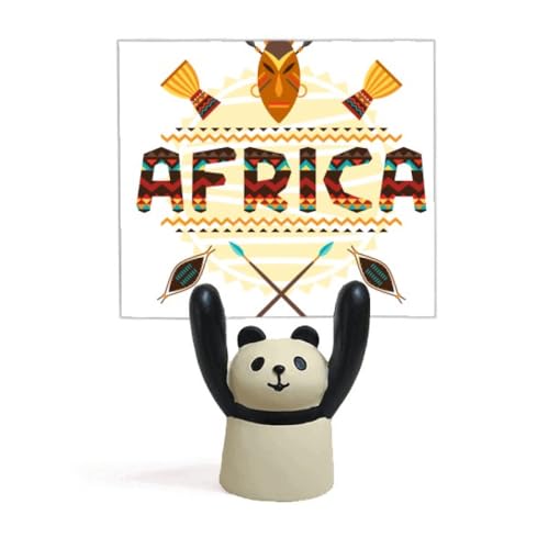 Support pour texte totem panda et présentoir de table