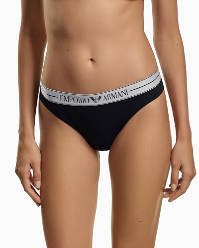 Emporio Armani 2-Pack Brazilian bragas de fondo para mujer en color negro y blanco 3