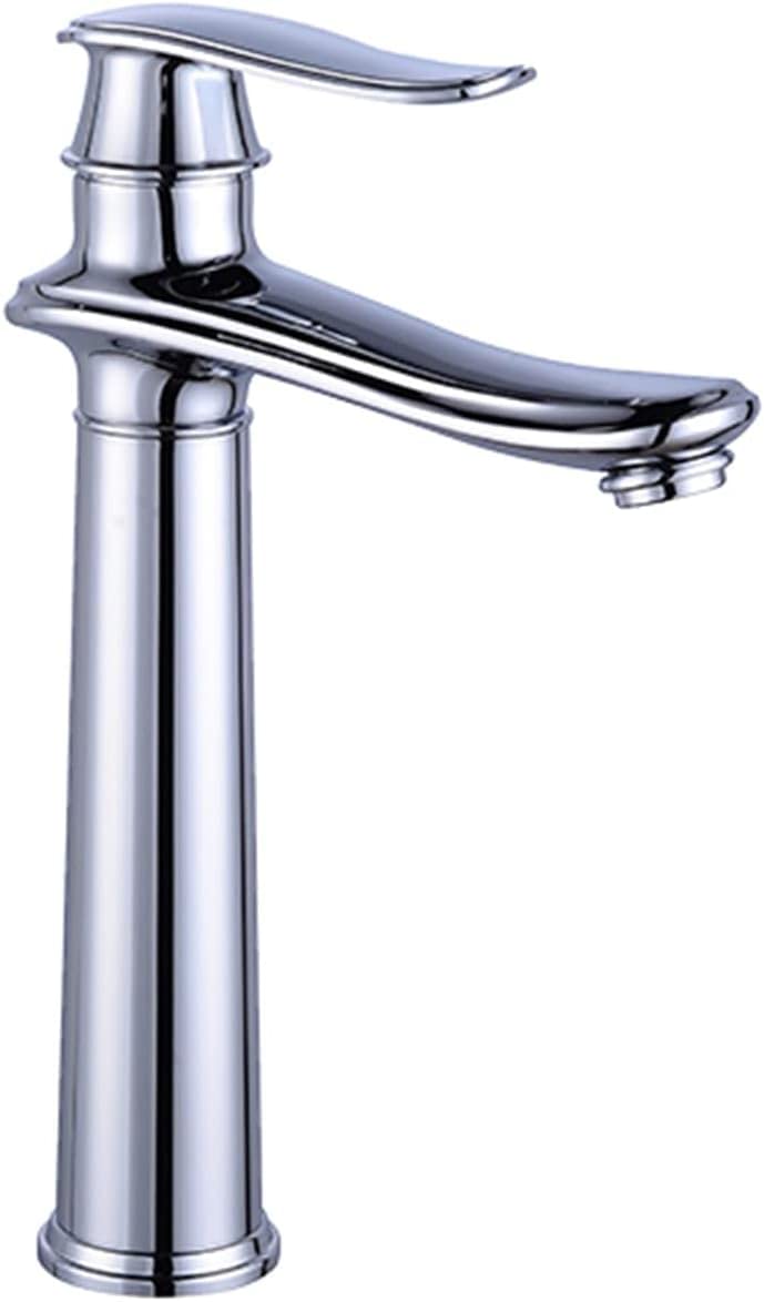 Mitigeur salle de bain laiton antique or robinet vasque monotrou eau chaude