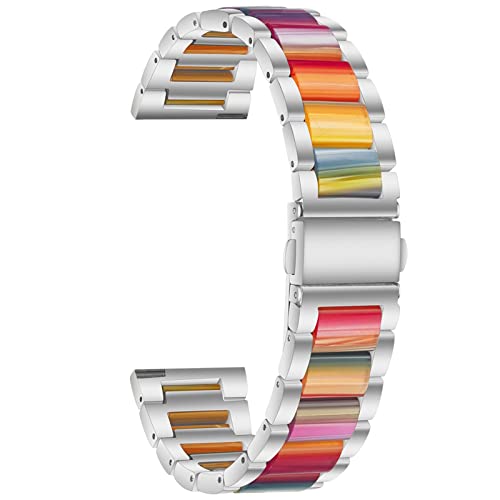 Bracelet de montre Venu SQ résine alliage 22mm 20mm multicolore