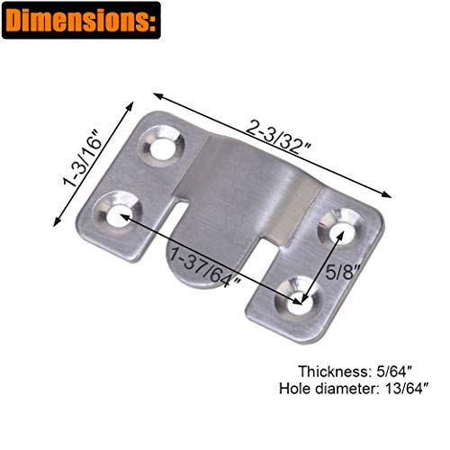 Image of Z Clip Brackets Interlock Hanging Buckles, Large (10 Pack) | Made from Stainless Steel, Durable & Long Service Life, Easy to Operate and Use, Heavy Duty Picture Frame Hanger