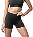 LAPASA Legging Court Femme Short de Sport Yoga Fitness Gym Pilates Taille Haute Gainant Respirant Amincissant L09R1 Noir (Double Épaisseur) XL