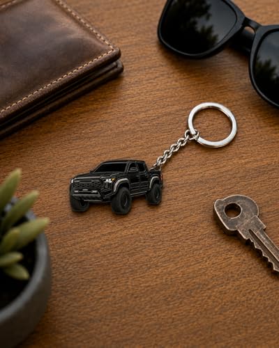 Image of Tacoma Keychain 2026 Tacoma Accessories 2016-2025 mods 4th Gen Cool Key Chain Fob Cover Toy Gift Truck