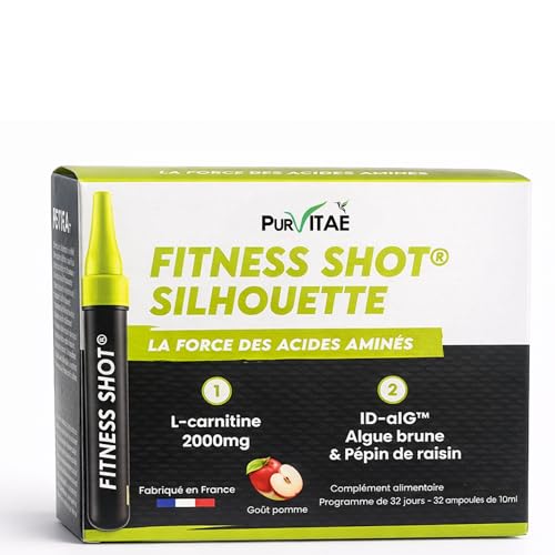 Fitness Shot Silhouette Pur Vitaé : L-Carnitine et Algue Brune pour programme de 32 jours