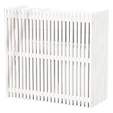 モダンエアコンカバー ホワイト MAC-935-WH (SST) 室外機カバー 木製 縦格子 ウッド おしゃれ オシャレ 和風 コンパクト 省エネ 節電 小さめ 日除け 日除 木目調 ガーデニング diy