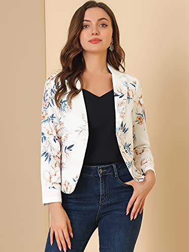 Veste légère ouverte devant coupe fluide et confortable motif floral